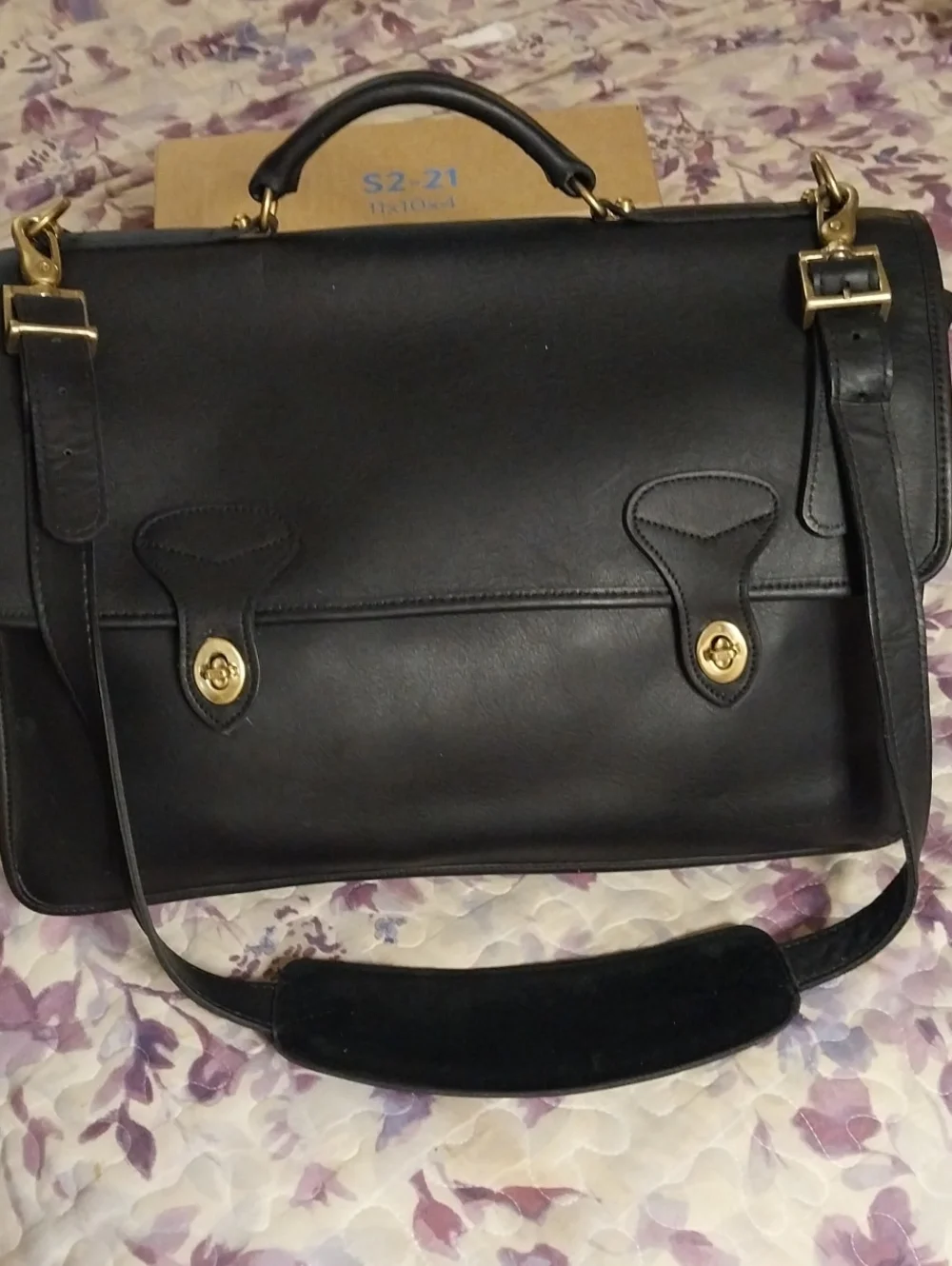 Jack Georges University Professional Leather Briefcase #2456
